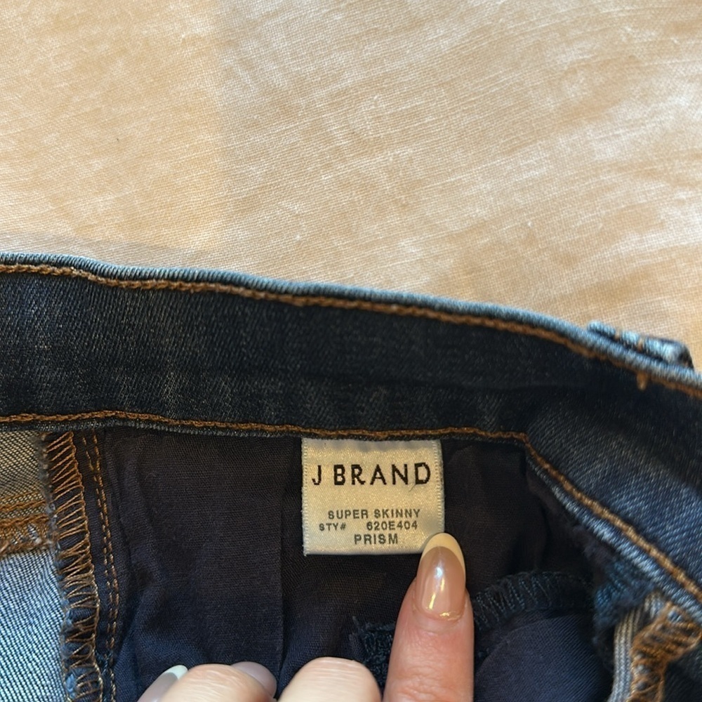J Brand super skinny prism blue jeans. Size 26​​​​​​ - Picture 4 of 6